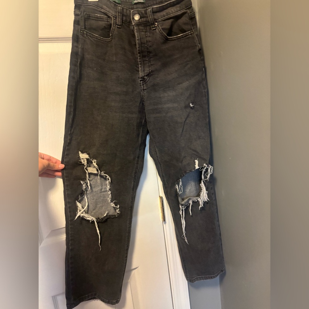 Wild Fable Charcoal Distressed Skinny Jeans